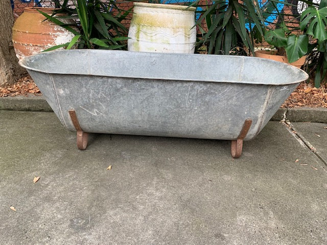 1940s   European Galvanised Bathtub #5819