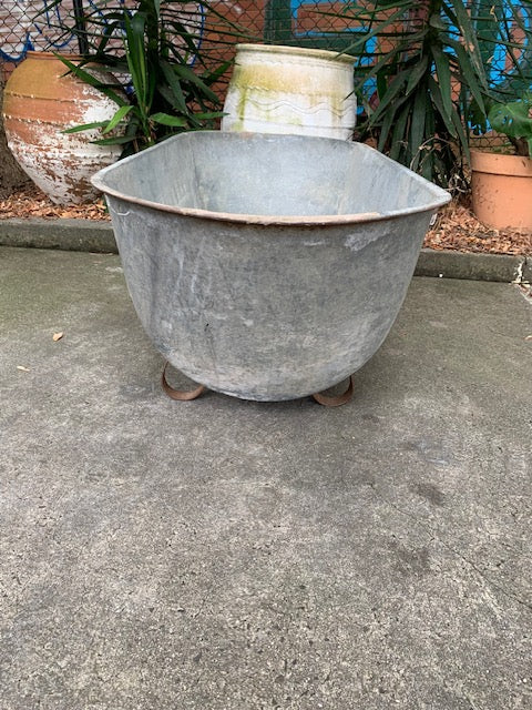 1940s   European Galvanised Bathtub #5819