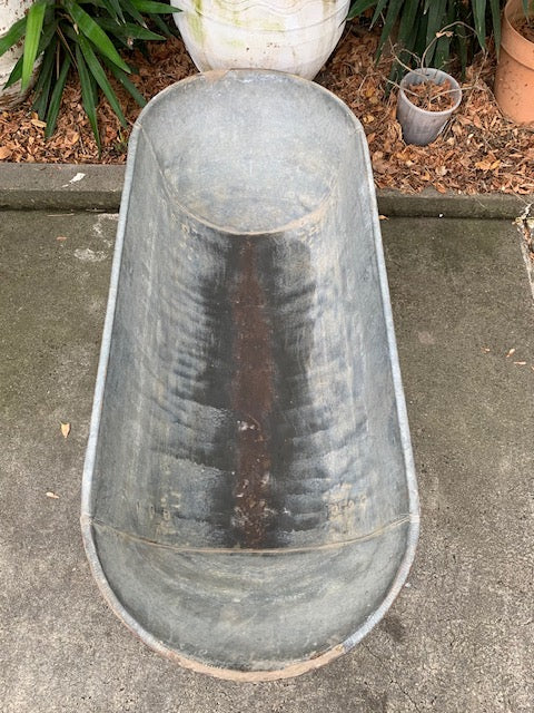 1940s   European Galvanised Bathtub #5819