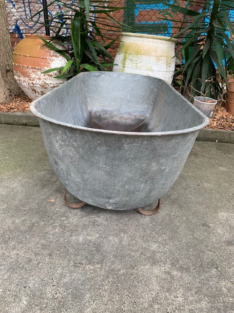 1940s   European Galvanised Bathtub #5820