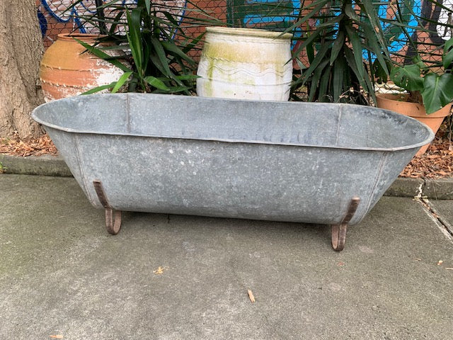 1940s   European Galvanised Bathtub #5820