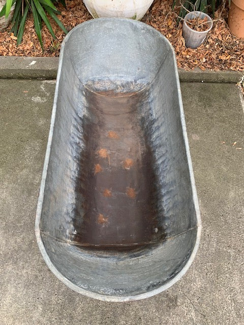 1940s   European Galvanised Bathtub #5820