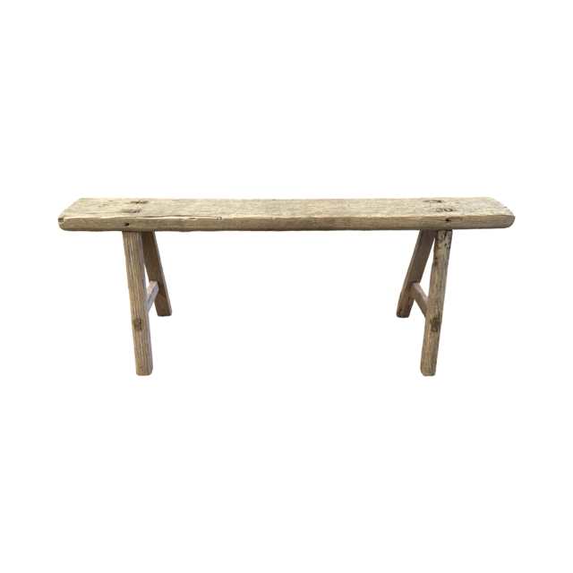 Vintage Hungarian Milking Bench Seat  #7041