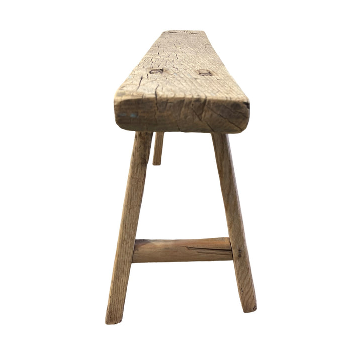 Vintage Hungarian Milking Bench Seat  #7041