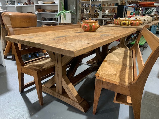 Old Baltic Pine  Dining Table  #5830