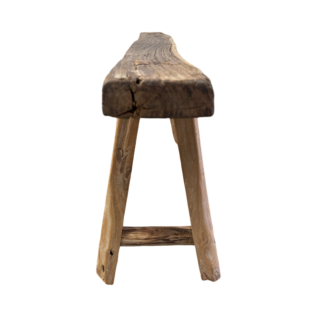 Vintage Hungarian Milking Bench Seat  #7042