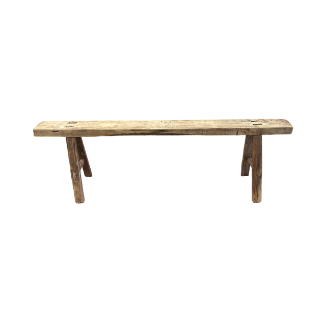 Vintage Hungarian Milking Bench Seat  #7043