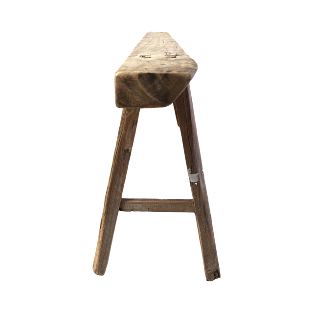 Vintage Hungarian Milking Bench Seat  #7043