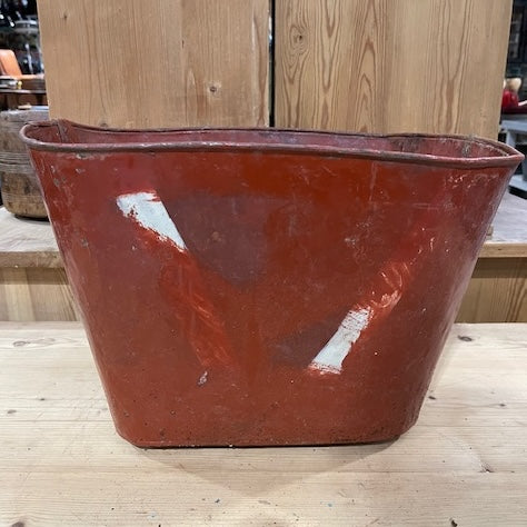 Rustic Metal Bucket    #6116