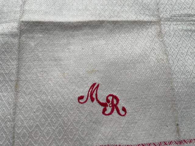 Vintage European Linen Tea Towel  #7054