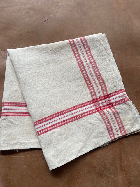 Vintage European Linen Tea Towel  #7056