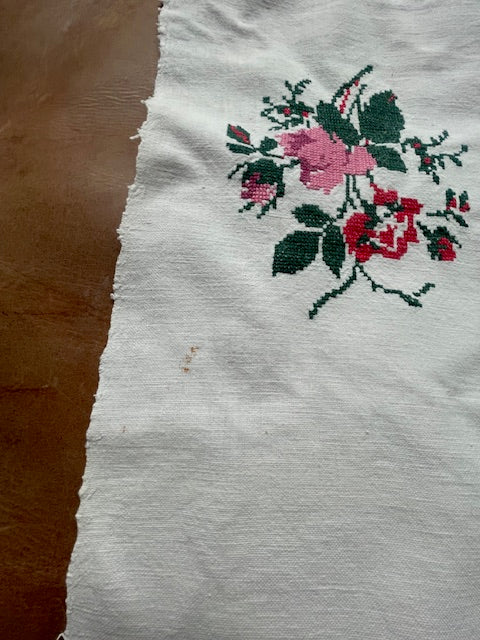 Vintage European Linen Tea Towel  #7060