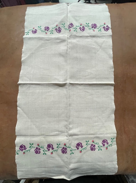 Vintage European Linen Tea Towel  #7063