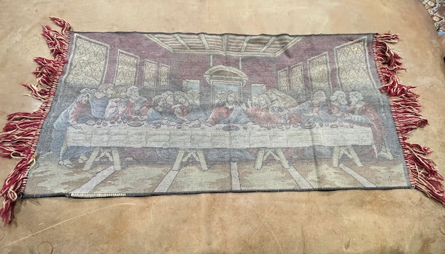 Vintage European Tapestry - Last Supper   #7065