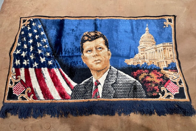 Vintage European Tapestry - JF Kennedy   #7066