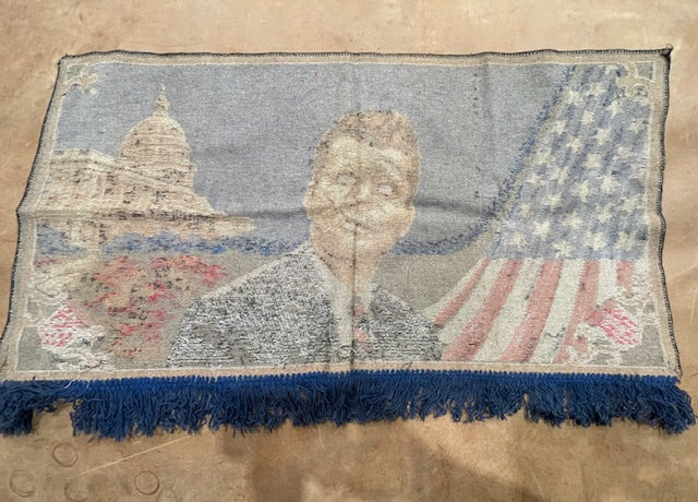 Vintage European Tapestry - JF Kennedy   #7066