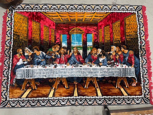 Vintage European Tapestry -  Last Supper  #7069