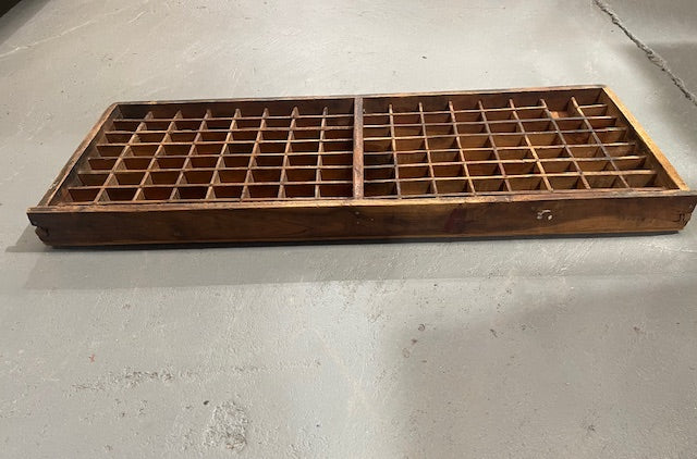 Vintage Wooden Printers Tray #6118