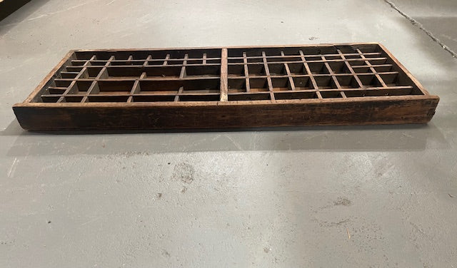 Vintage Wooden Printers Tray #6119