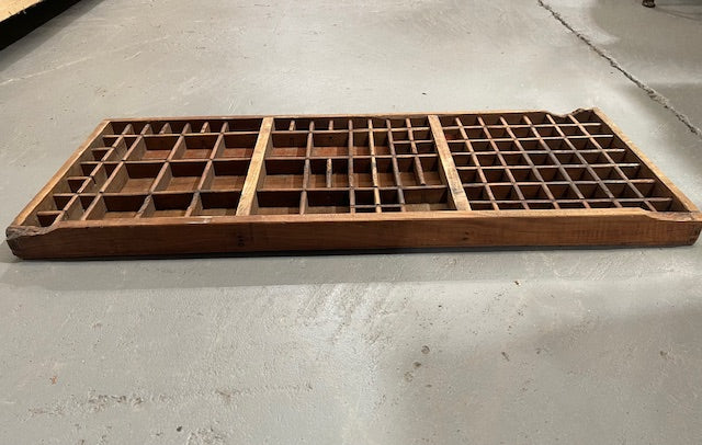 Vintage Wooden Printers Tray #6120