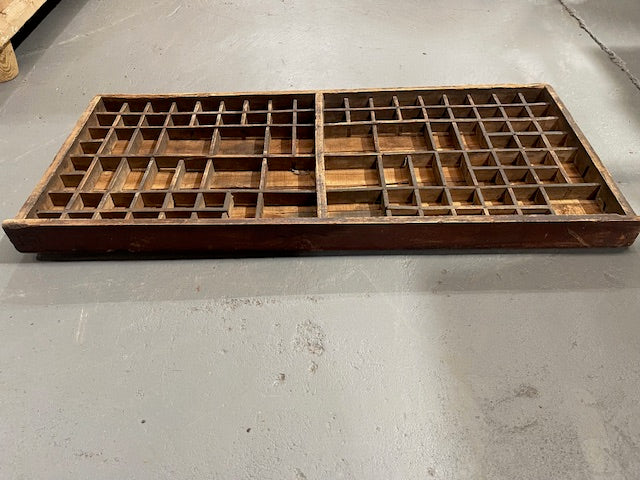 Vintage Wooden Printers Tray #6122