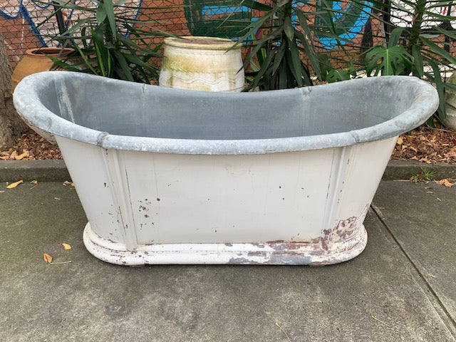 1930s   European Galvanised Bathtub #5837