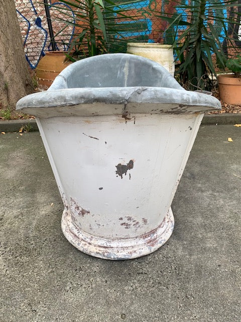 1930s   European Galvanised Bathtub #5837