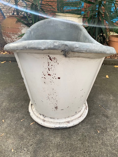 1930s   European Galvanised Bathtub #5837