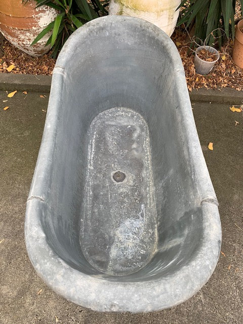 1930s   European Galvanised Bathtub #5837