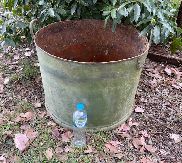 Vintage  European Metal  Tub #7071