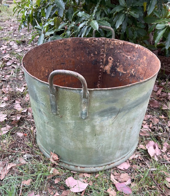 Vintage  European Metal  Tub #7071