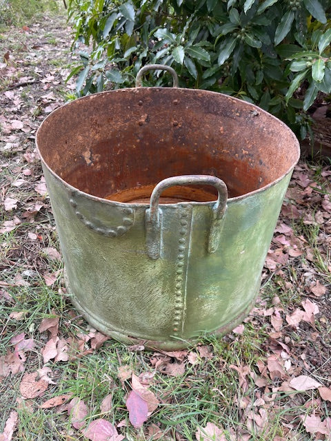 Vintage  European Metal  Tub #7071