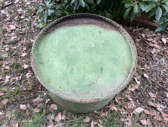 Vintage  European Metal  Tub #7071