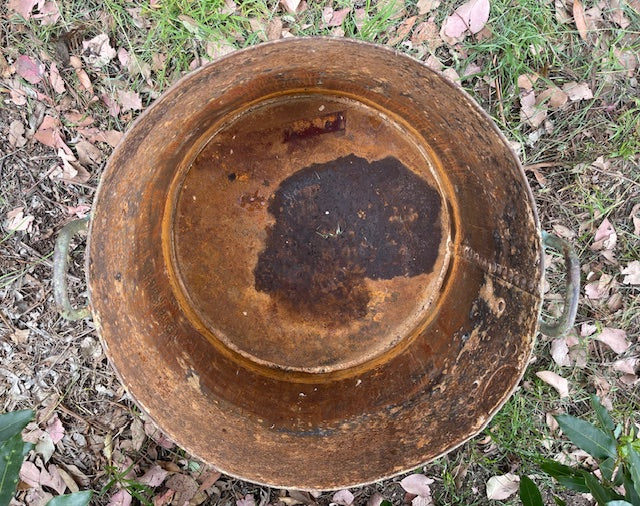 Vintage  European Metal  Tub #7071