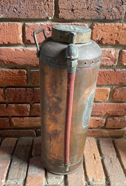 Vintage Copper Simplex Fire Extinguisher  #7072
