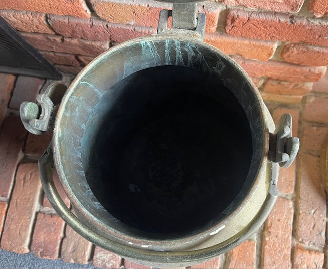 Vintage Brass Milk Can  #7073