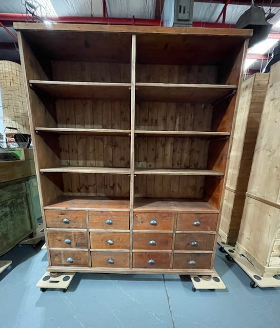 Vintage Wooden Display Cabinet  #6141