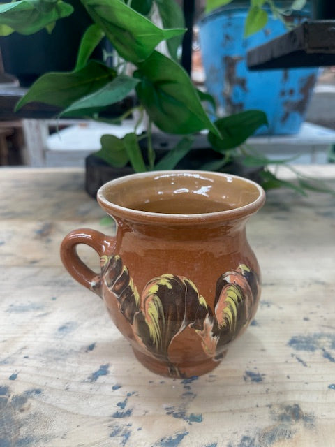 Vintage Hungarian  Glazed Ceramic Small Jug  #7079