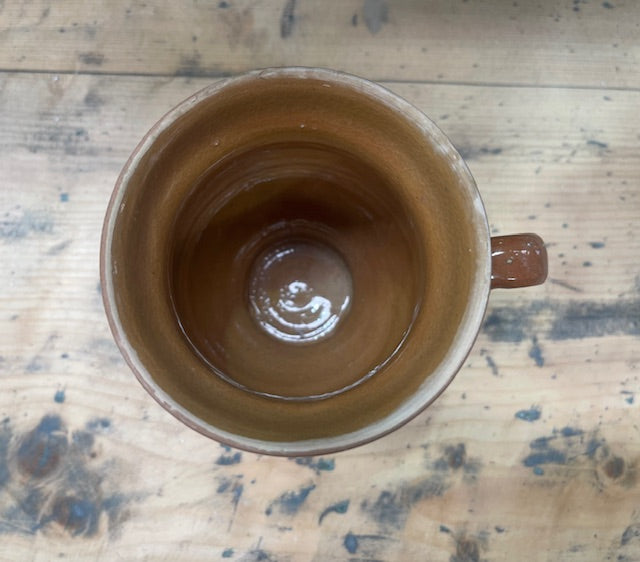 Vintage Hungarian  Glazed Ceramic Small Jug  #7079