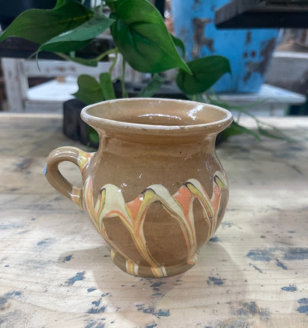 Vintage Hungarian  Glazed Ceramic Small Jug  #7080