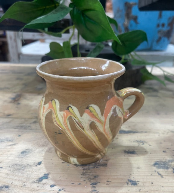 Vintage Hungarian  Glazed Ceramic Small Jug  #7080