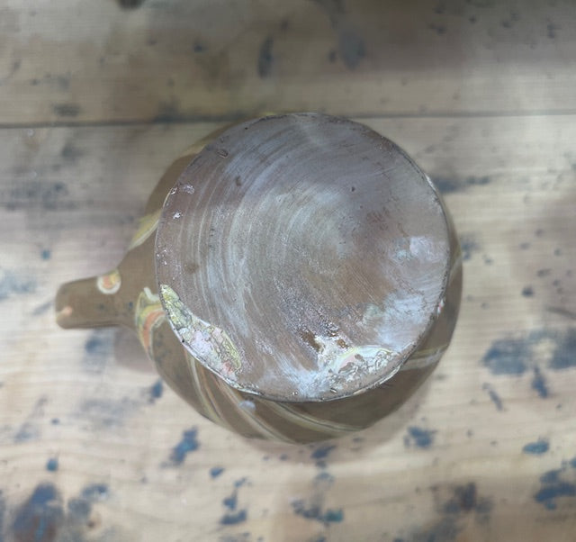 Vintage Hungarian  Glazed Ceramic Small Jug  #7080