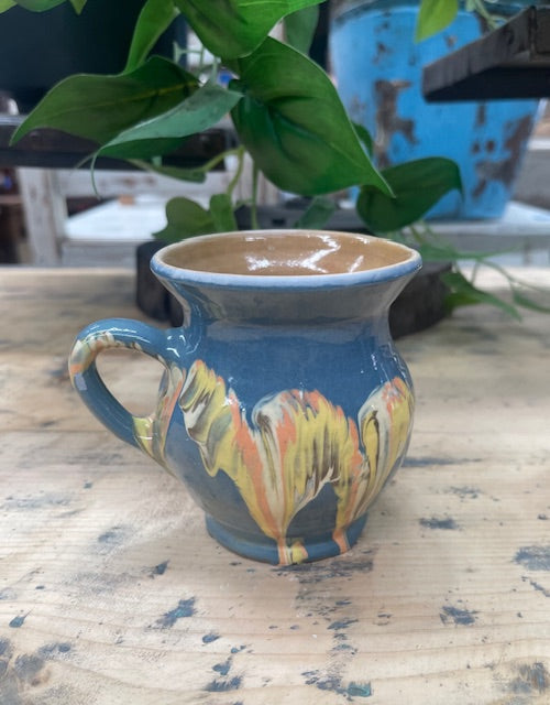 Vintage Hungarian  Glazed Ceramic Small Jug  #7081