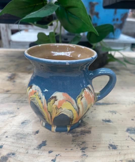 Vintage Hungarian  Glazed Ceramic Small Jug  #7081