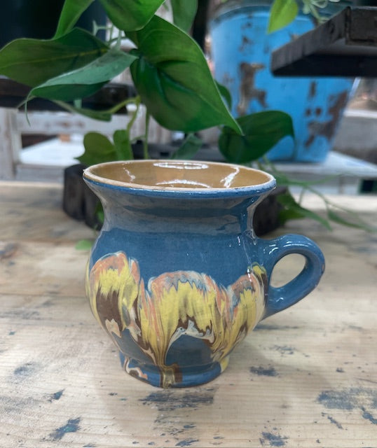 Vintage Hungarian  Glazed Ceramic Small Jug  #7083