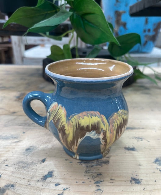 Vintage Hungarian  Glazed Ceramic Small Jug  #7083