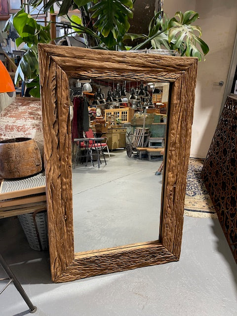 Vintage European  Drift  Wood  Mirror  # 6157 Byron