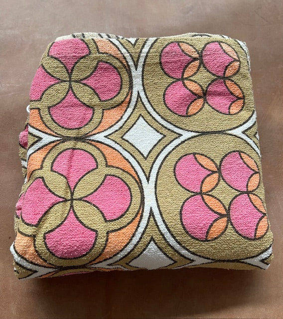 Vintage  Terry Towelling Curtain/ Fabric  #F926. *Read info*