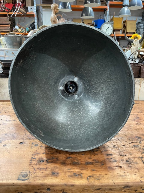 Vintage Czech Galvanised   Warehouse  Light  #6164