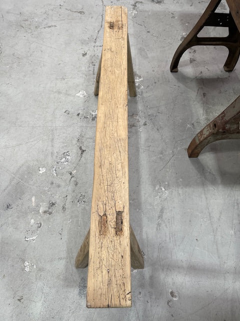 Vintage Hungarian Milking Bench Seat  #7089